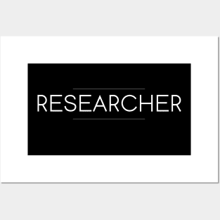 Researcher Minimalist Design Posters and Art